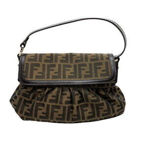 Fendi One Shoulder Bag Jacquard Leather Zucca Pattern